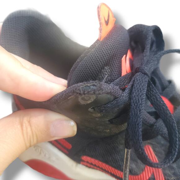 Nike | Renew Black and Red Basketball Shoes | Size 7 - Picture 3 of 6